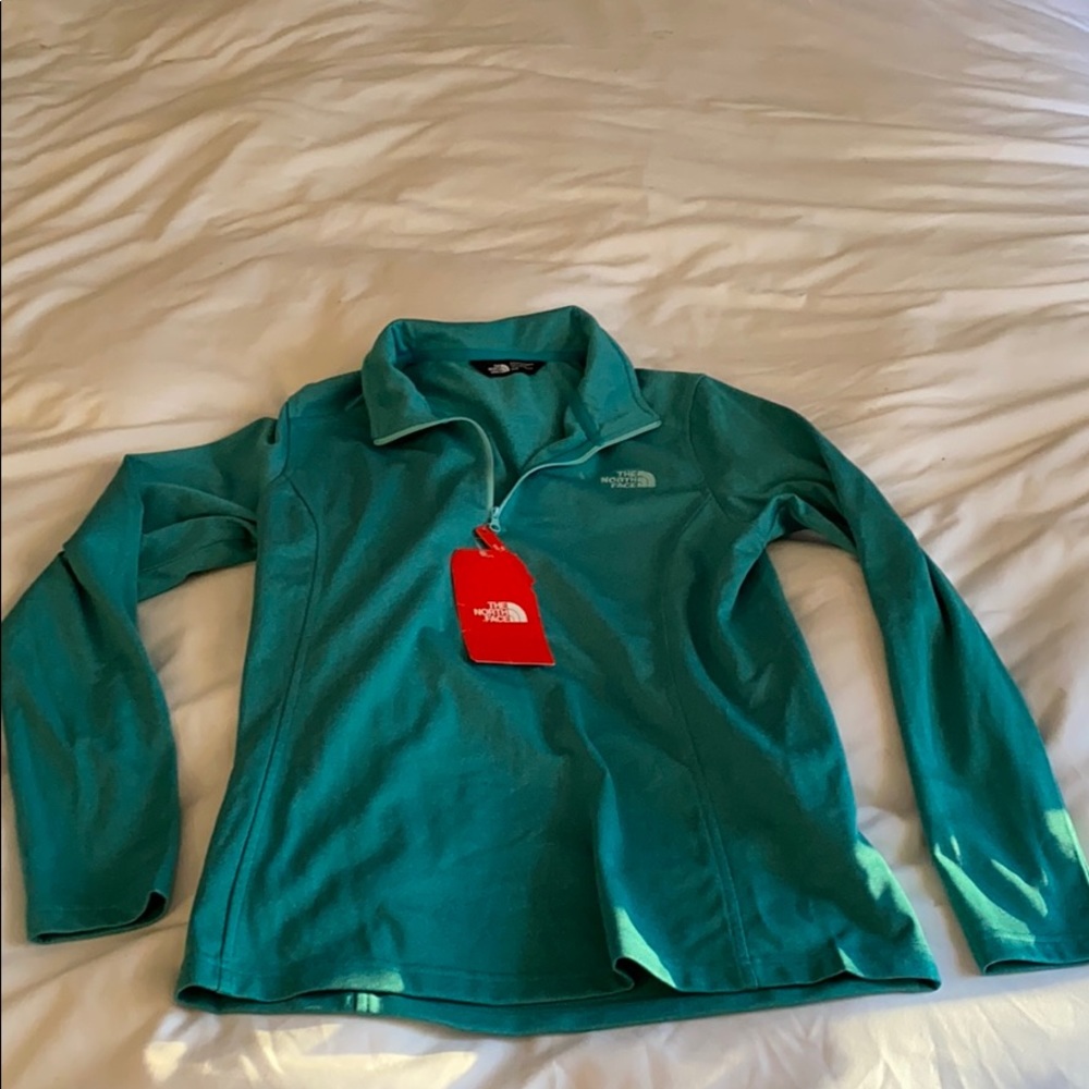 Kokomo Green North Face slim fit quarter zip, NWT